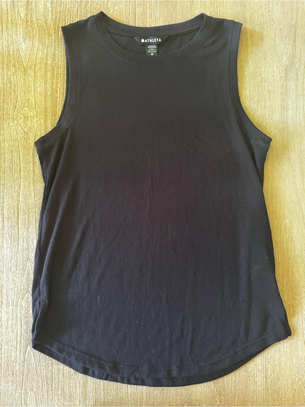 Athleta Black Sleeveless Muscle Tank